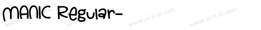 MANIC Regular字体转换